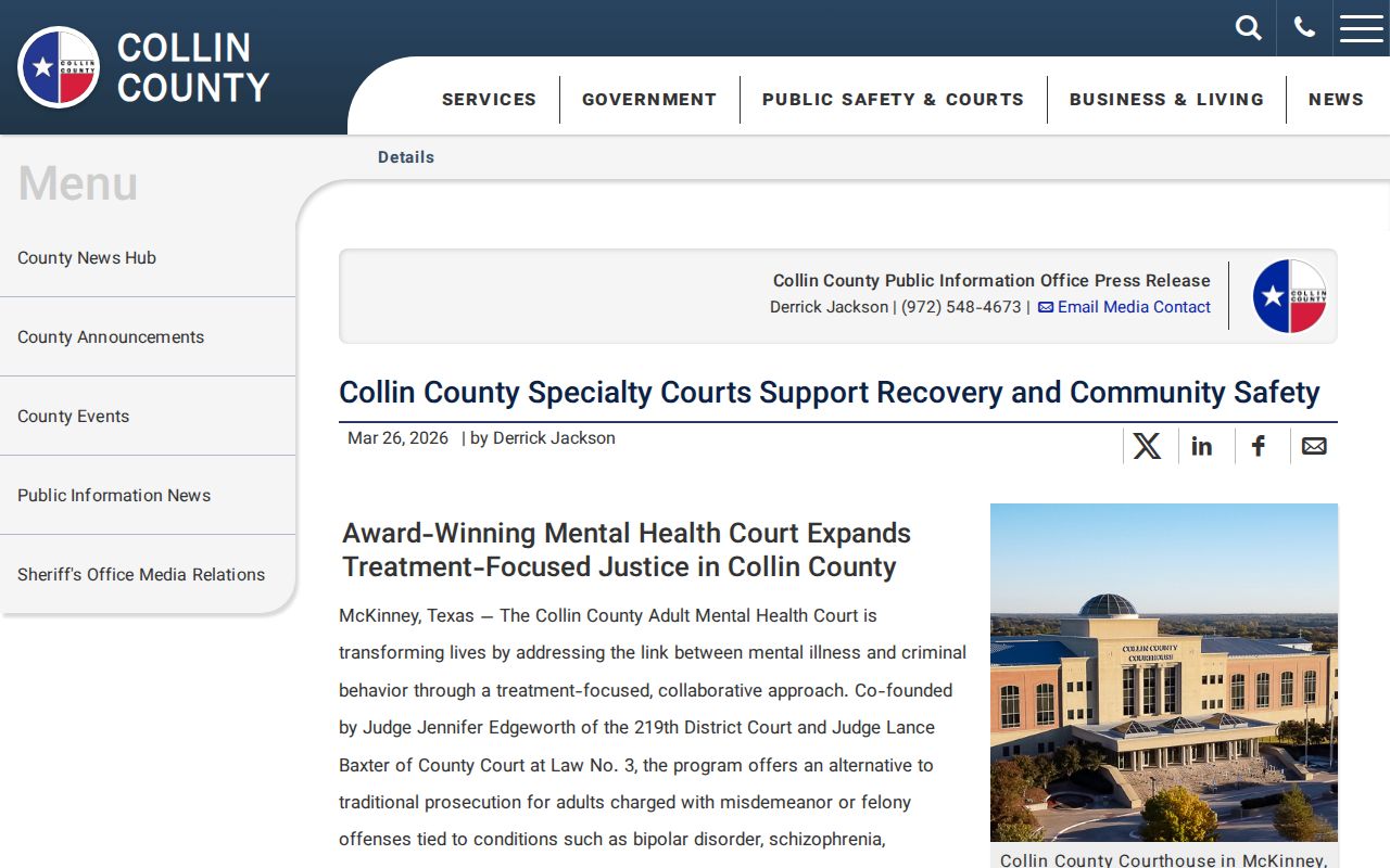 Collin County specialty courts overview